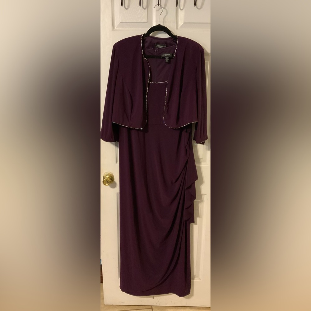 Women’s Evening Dress Trimmed with Diamonds. Perfect for dinner Parties  Church.